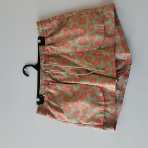 Women's Toad & Co Boundless Pull-on Shorts Sagebrush Zinnia Print